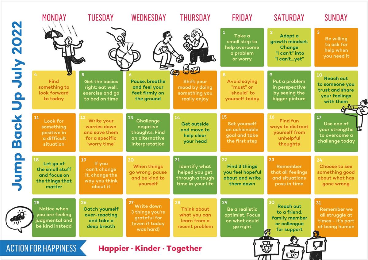 Image of Action Calendar #JumpBackUpJuly
